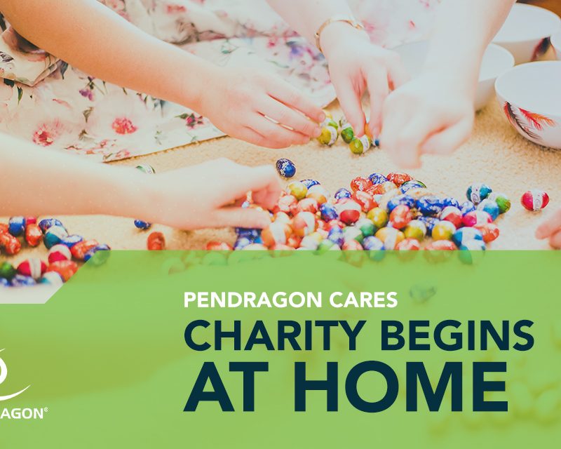 kids playing with egg chocolates to show that charity begins at a young age and at home