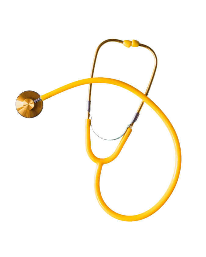 Yellow stethoscope
