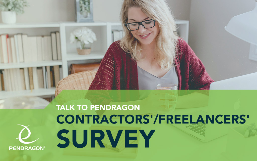 contractor or freelancer taking an online survey