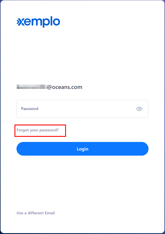 Select ‘Forgot your password?’ to start the reset process.